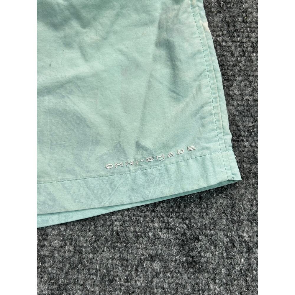 Columbia PFG Omni-Shade Fishing Shorts Youth Kids Large Mint Green - Picture 6 of 8